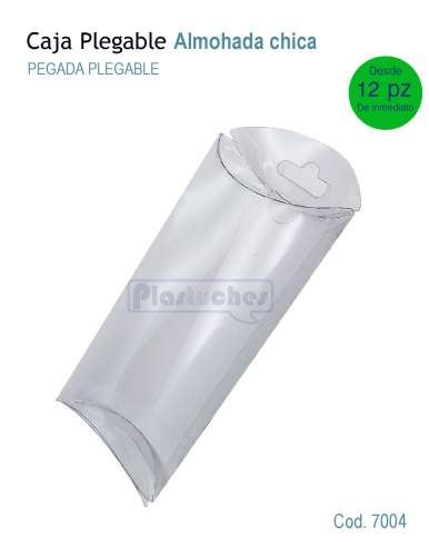 <b> Caja Plegable tipo Almohada de 6.5x2x10cm. CHICA </b> 