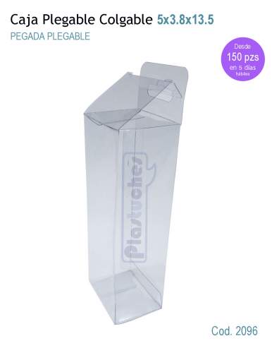 <b> Caja Plegable Colgable de 5x3.8x13.5cm. </b> 