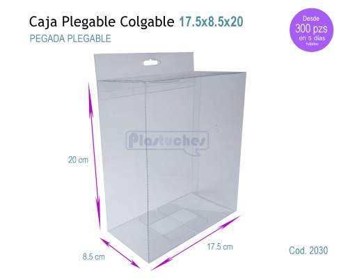 <b> Caja Plegable Rectangular de 17.5x8.5x20cm. </b> 