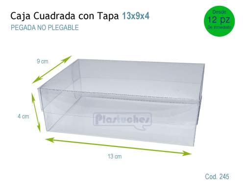<b> Caja Cuadrada con Tapa de 13x9x4cm. </b> 
